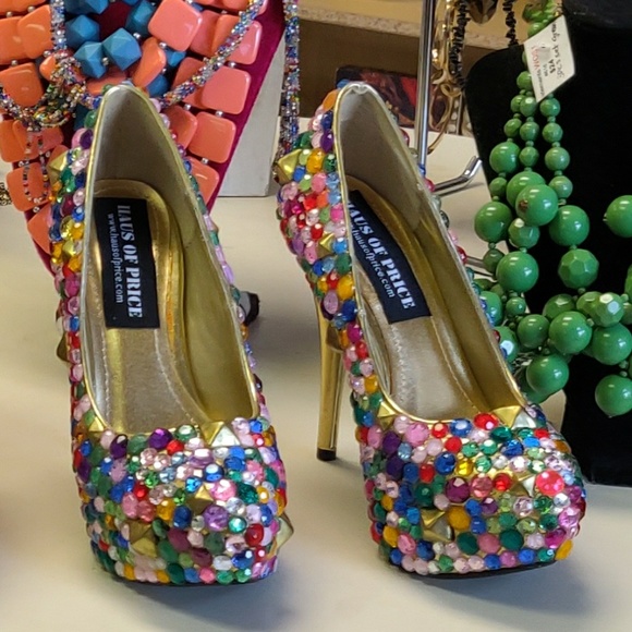 Haus of price colorful studded pumps - Picture 4 of 5